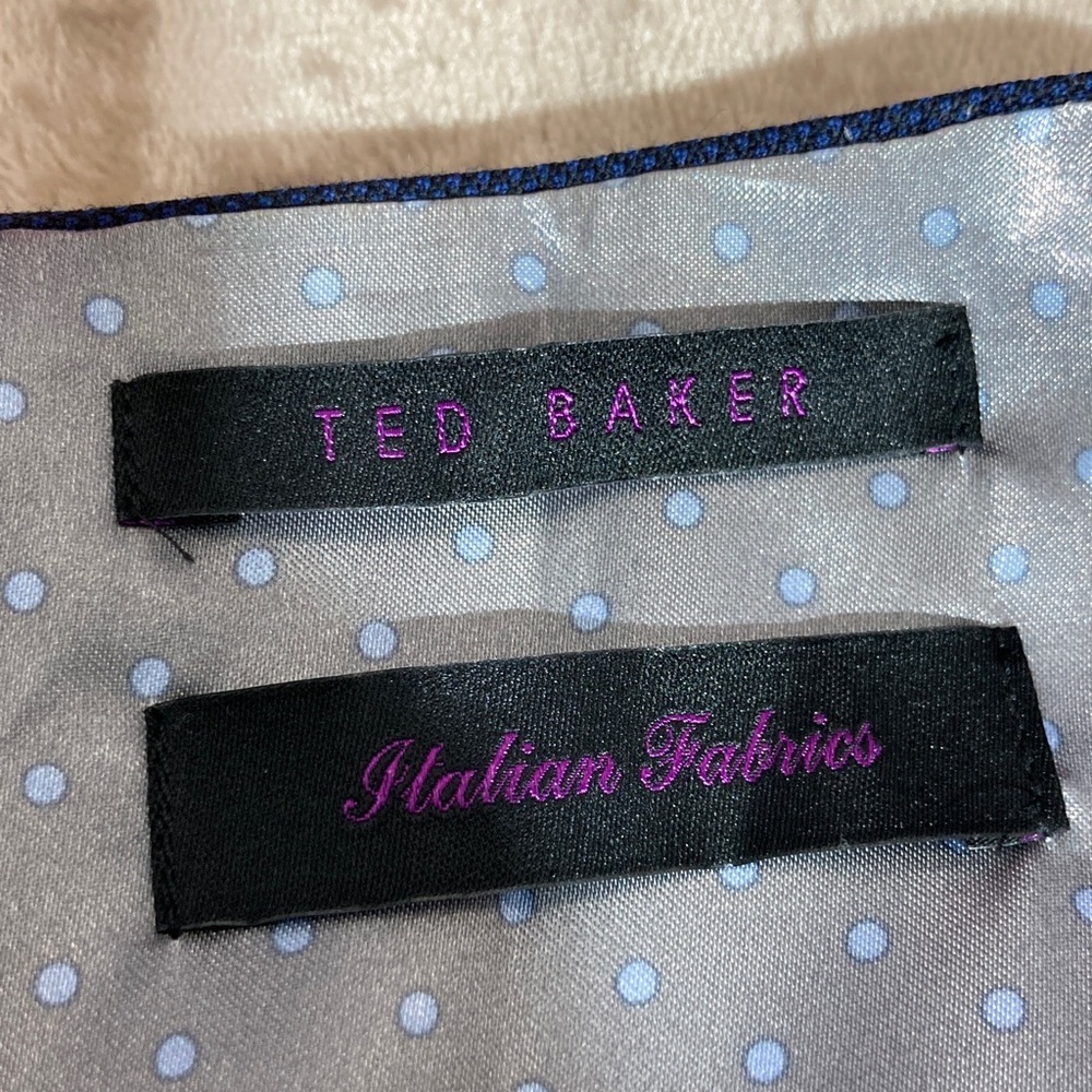 Ted Baker Blue and White Polka Dot Fabric - Picture 2 of 11